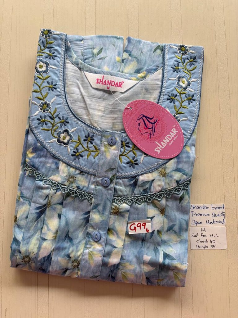 as014 Shandar Spun nighty