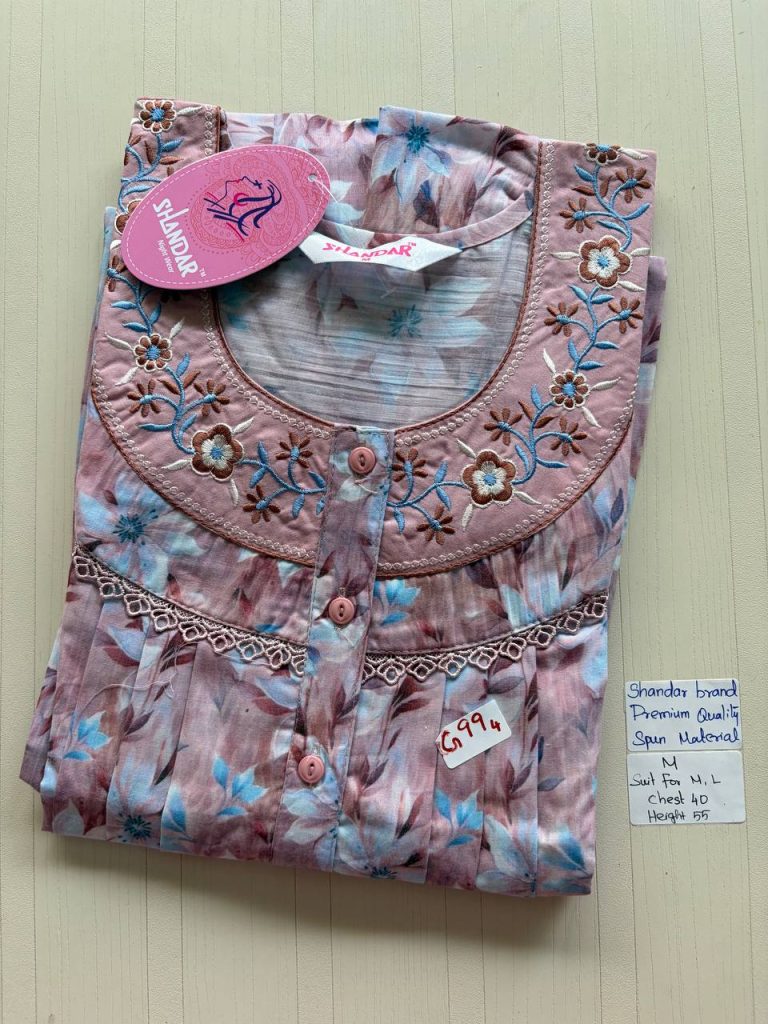 as015 Shandar Spun nighty