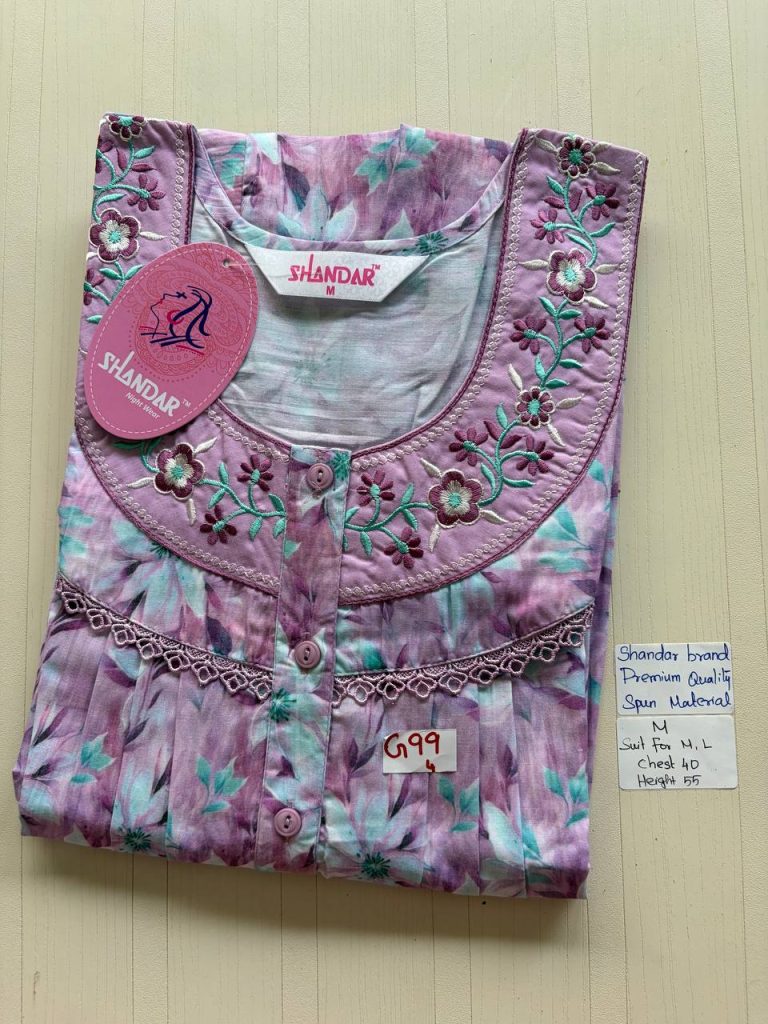 as016 Shandar Spun nighty