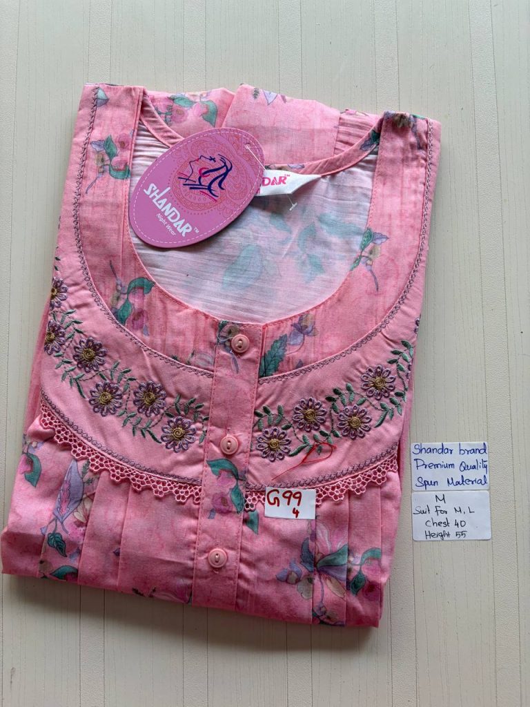 as017 Shandar Spun nighty