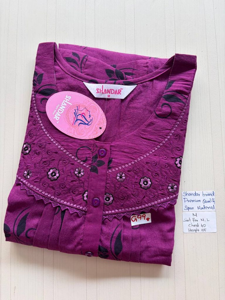 as022 Shandar Spun nighty