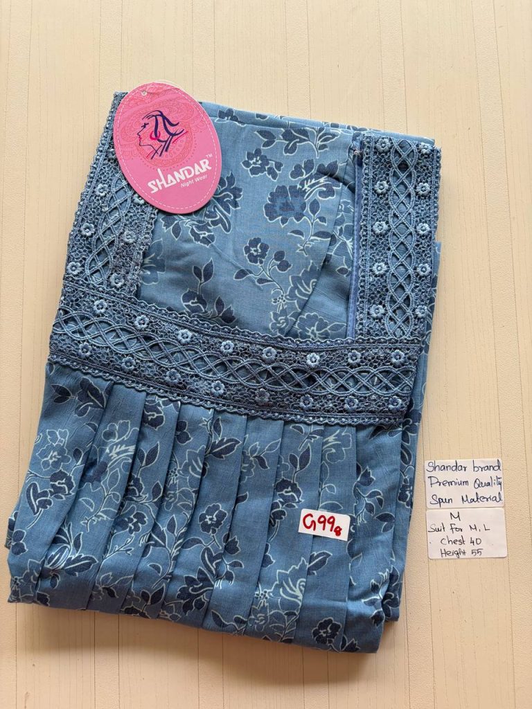 as028 Shandar Spun nighty