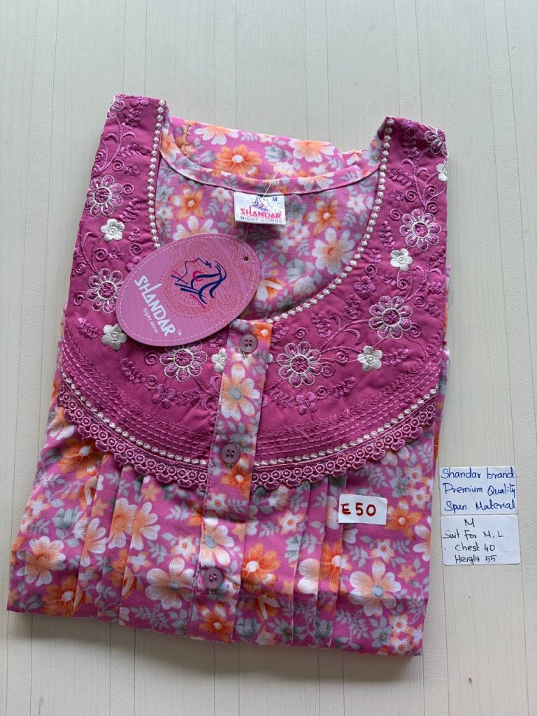 as043 Shandar Spun nighty