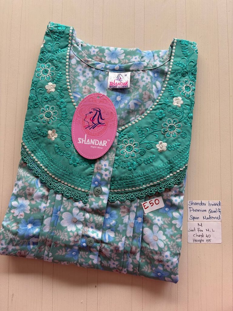 as044 Shandar Spun nighty