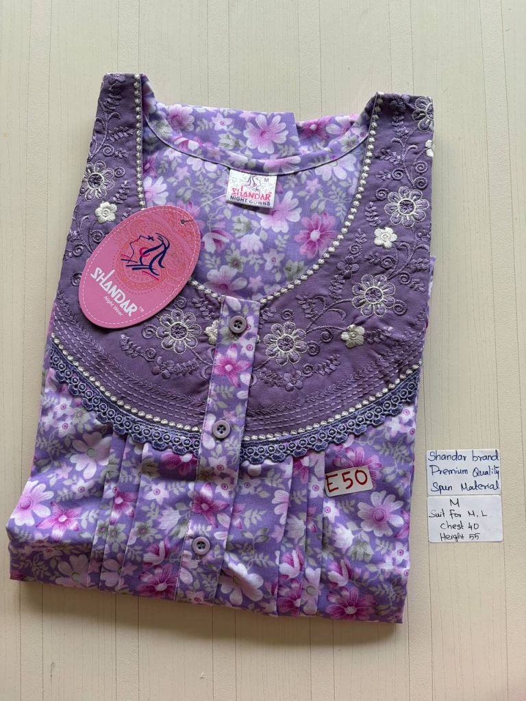 as045 Shandar Spun nighty