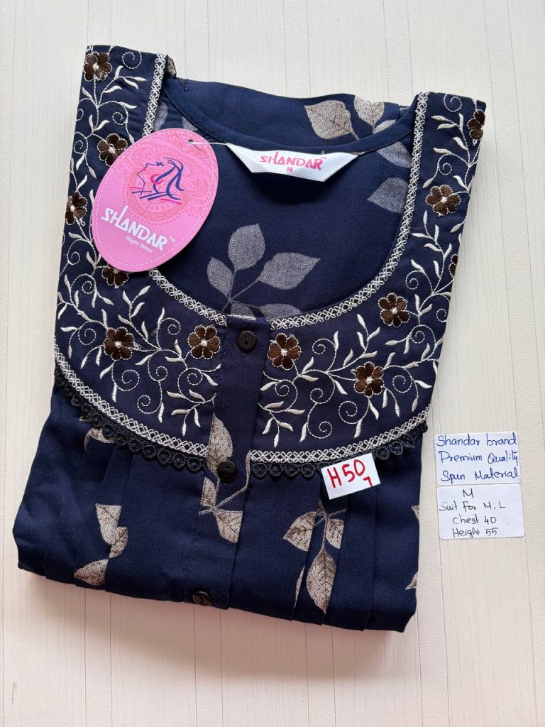 as054 Shandar Spun nighty