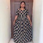 MF0035 Peacock maxi frock