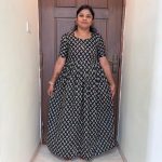 MF0036 Peacock maxi frock