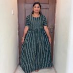 MF0038 Peacock maxi frock