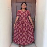 MF0039 Peacock maxi frock