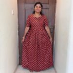 MF0042 Peacock maxi frock