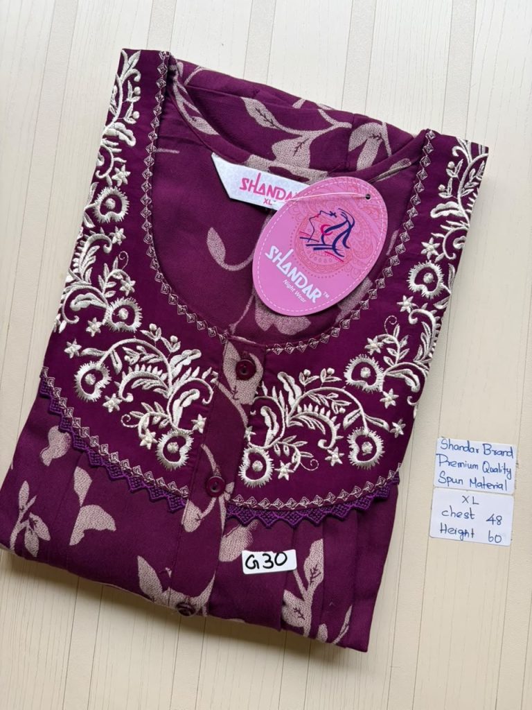 CS100 Height Shandar Spun nighty