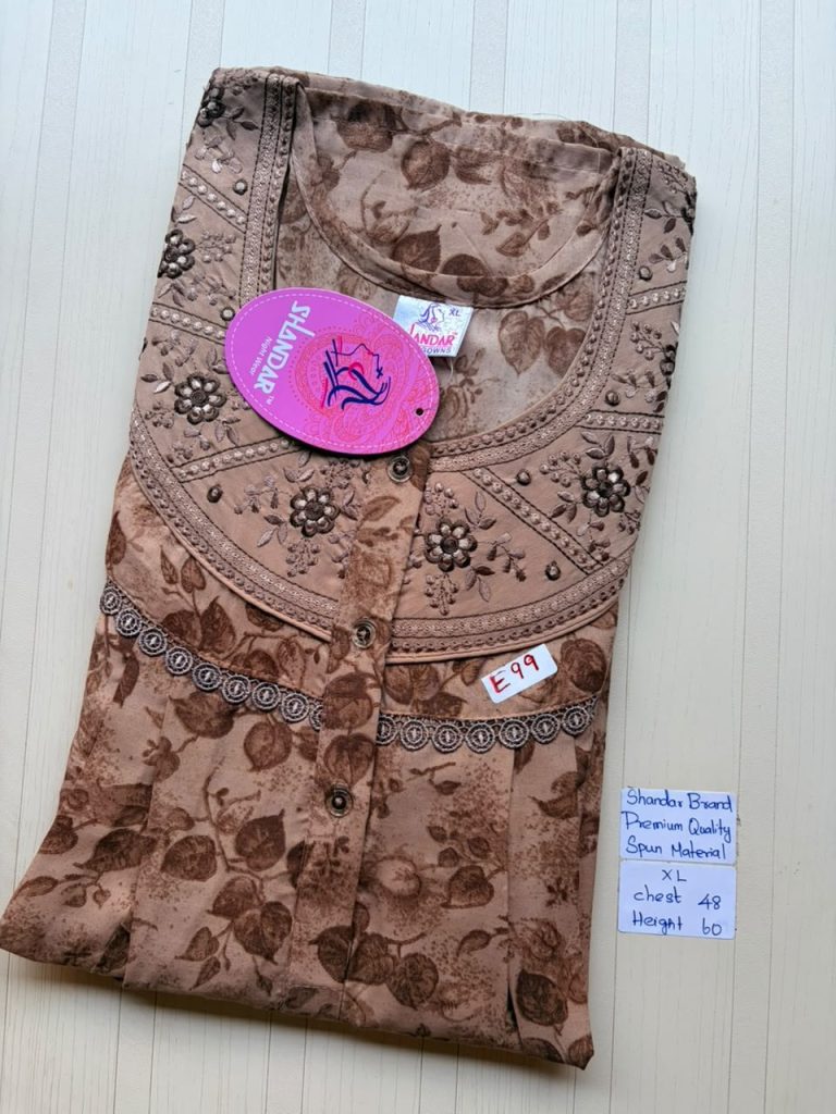 CS135 Height Shandar Spun nighty