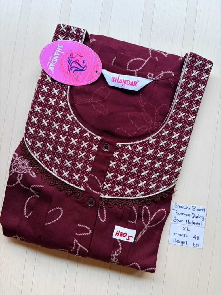 CS152 Height Shandar Spun nighty