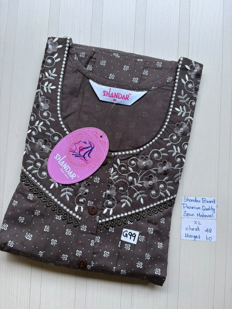 CS207 Height Shandar Spun nighty