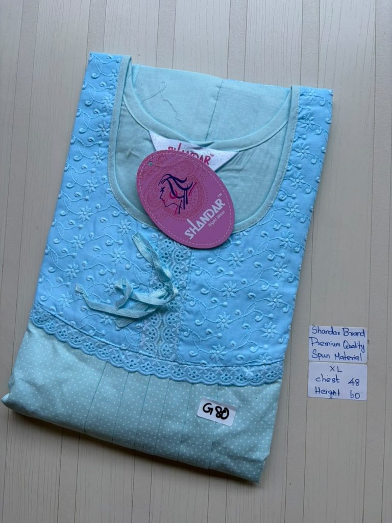 CS242 Height Shandar Spun nighty