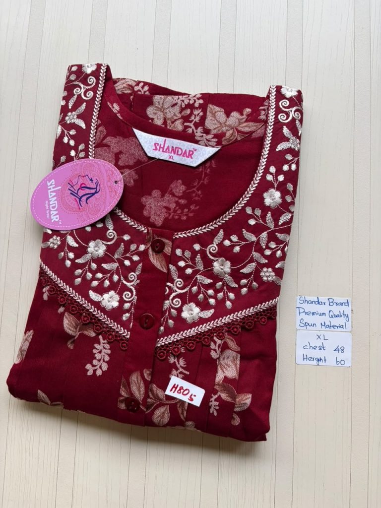 CS303 Height Shandar Spun nighty