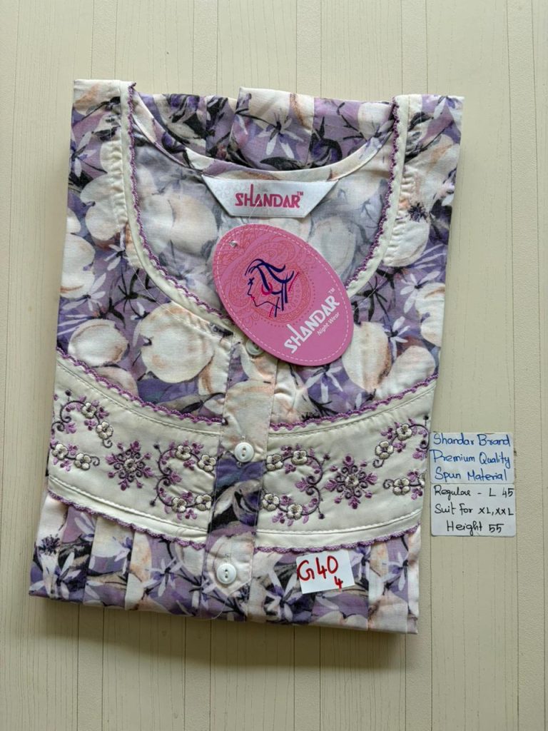 BS234 Shandar Spun nighty