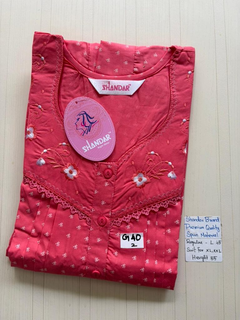 BS238 Shandar Spun nighty