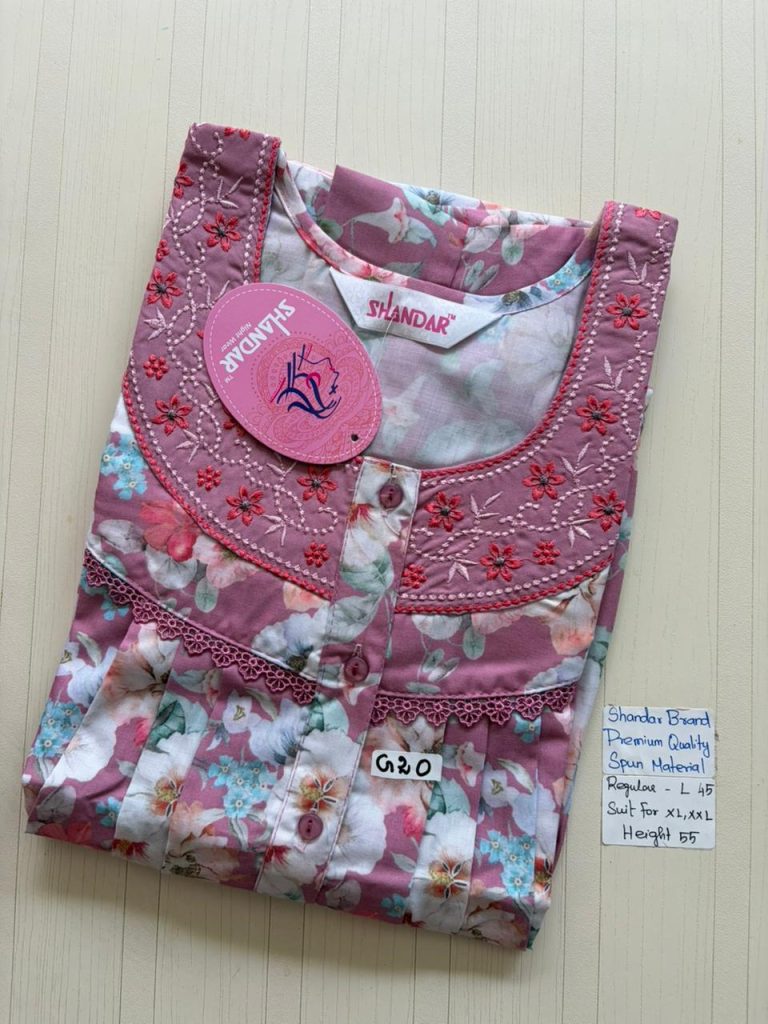BS249 Shandar Spun nighty