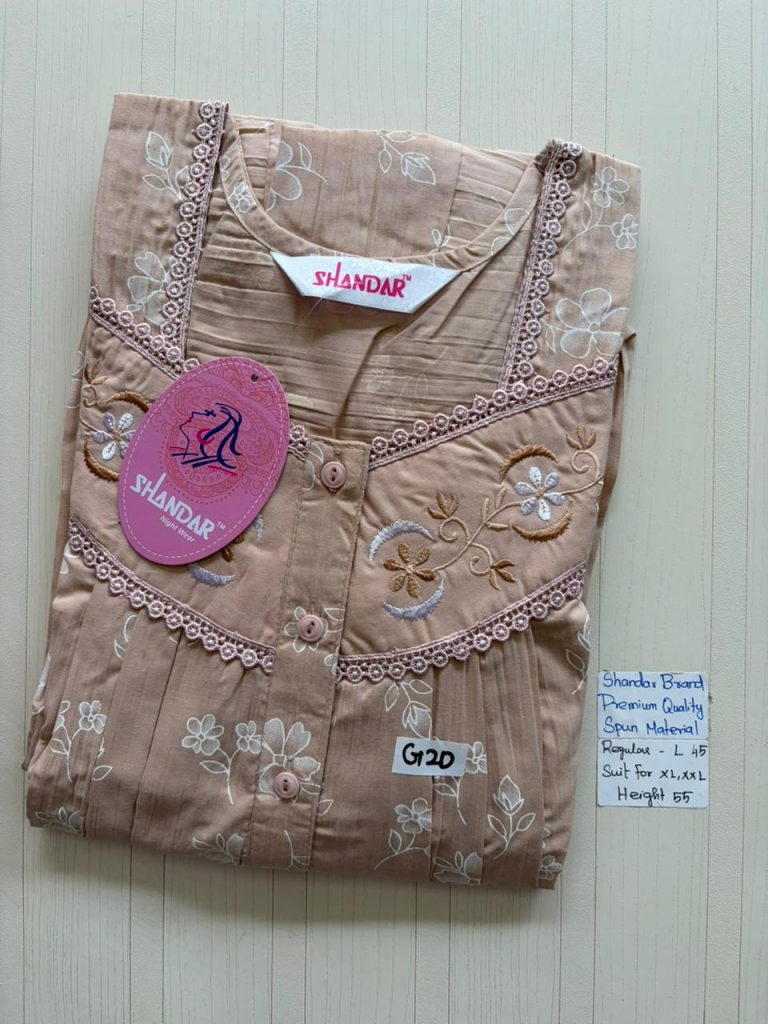 BS253 Shandar Spun nighty
