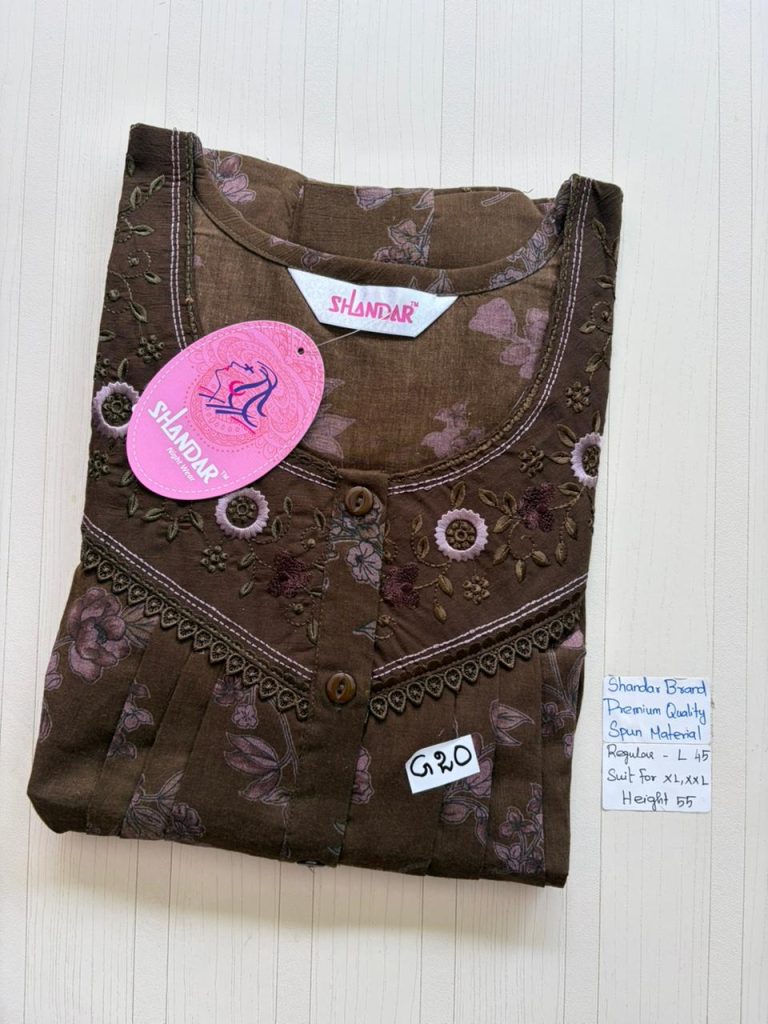 BS240 Shandar Spun nighty