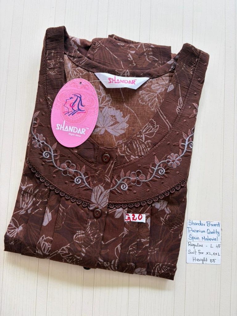 BS247 Shandar Spun nighty