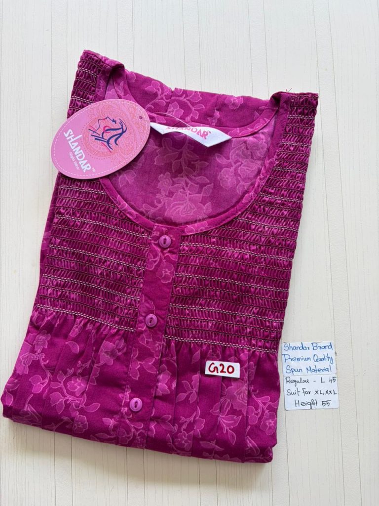 BS268 Shandar Spun nighty