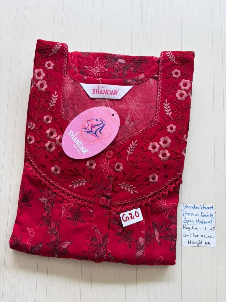 BS271 Shandar Spun nighty