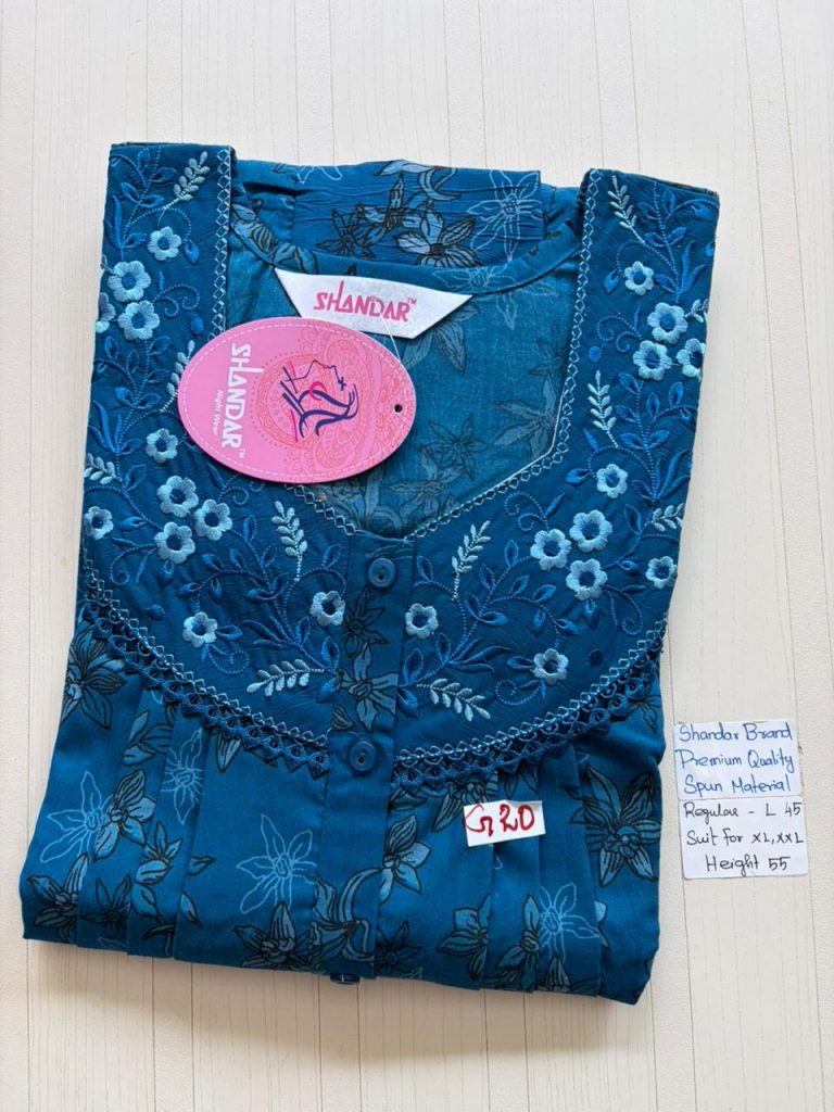 BS272 Shandar Spun nighty