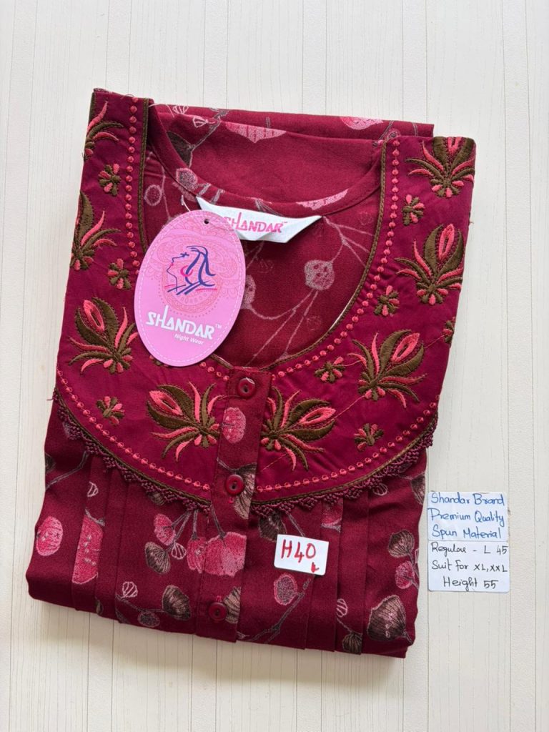 BS305 Shandar Spun nighty