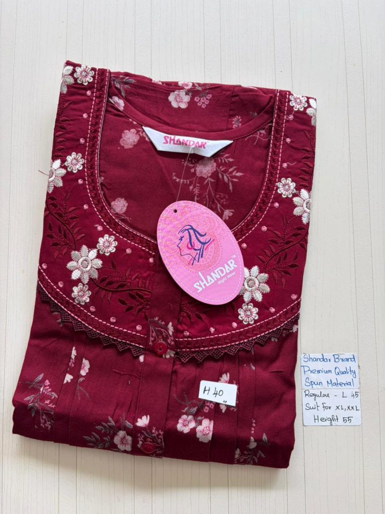 BS308 Shandar Spun nighty