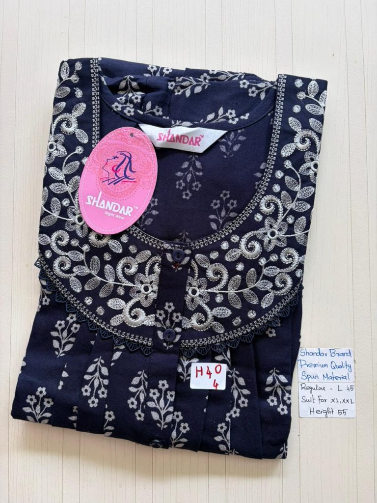 BS354 Shandar Spun nighty