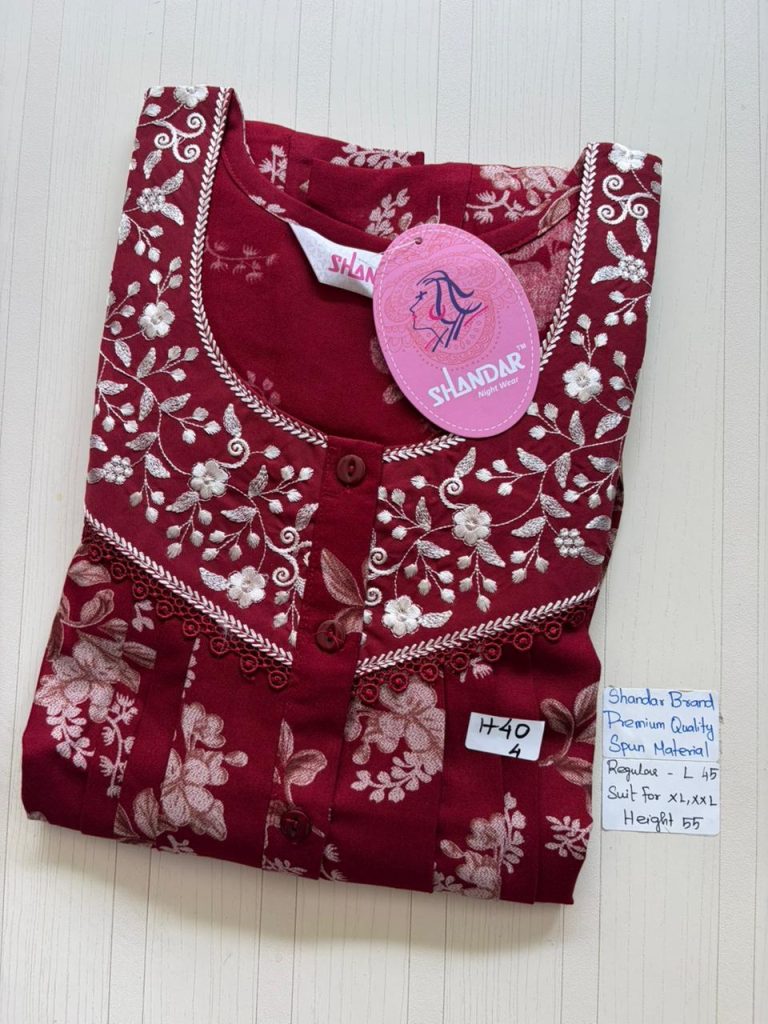 BS328 Shandar Spun nighty