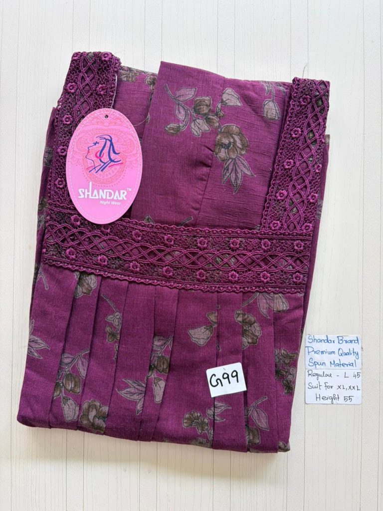 BS331 Shandar Spun nighty