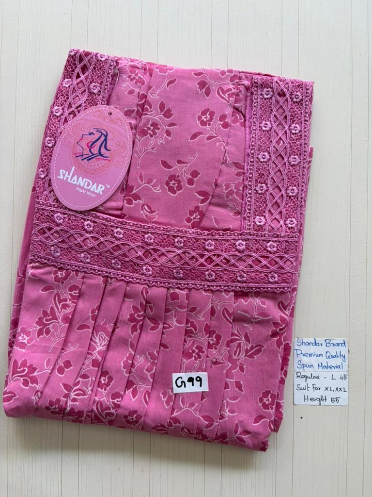 BS335 Shandar Spun nighty
