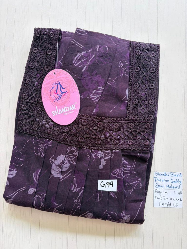 BS339 Shandar Spun nighty