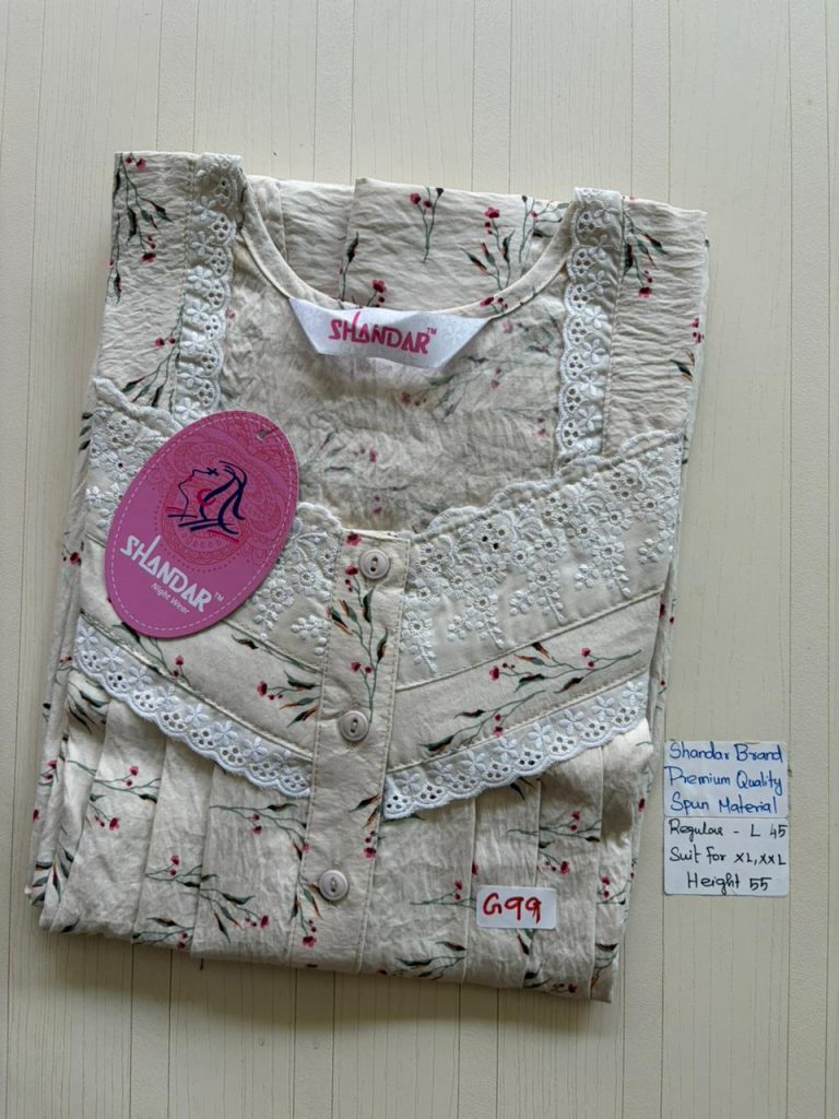 BS353 Shandar Spun nighty