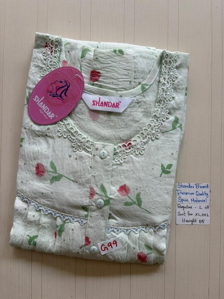 BS355 Shandar Spun nighty