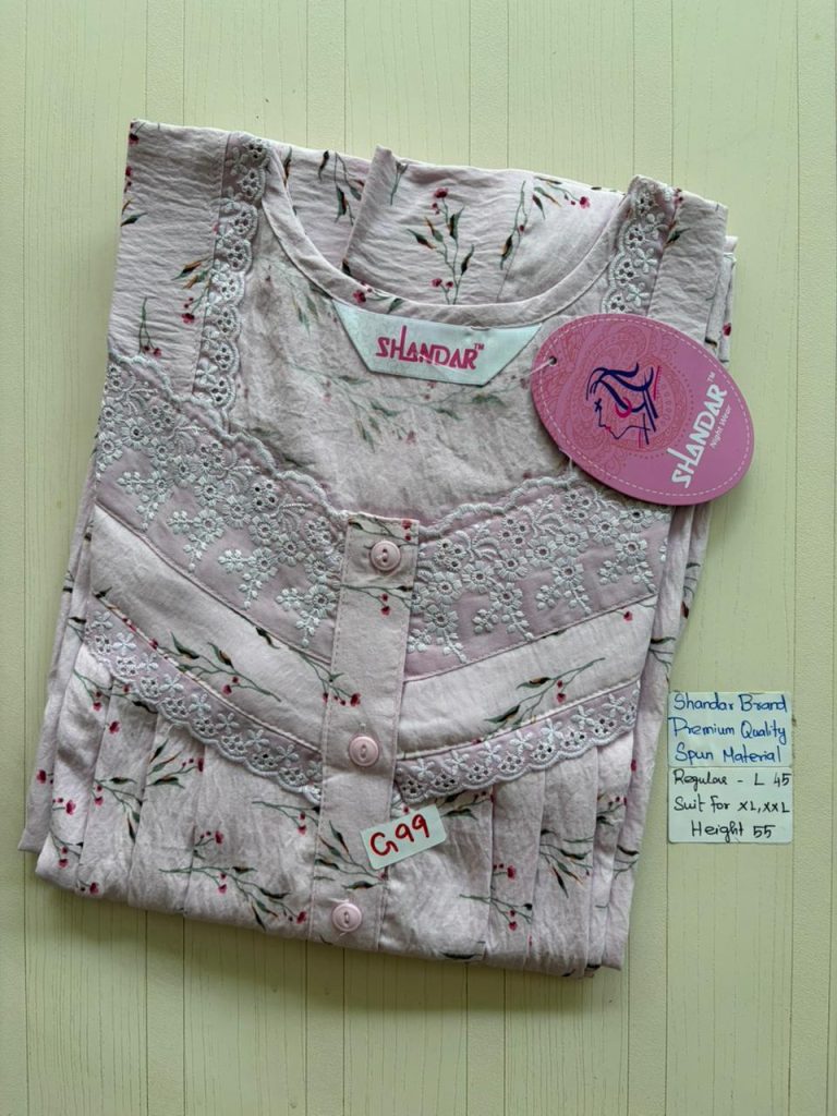 BS357 Shandar Spun nighty