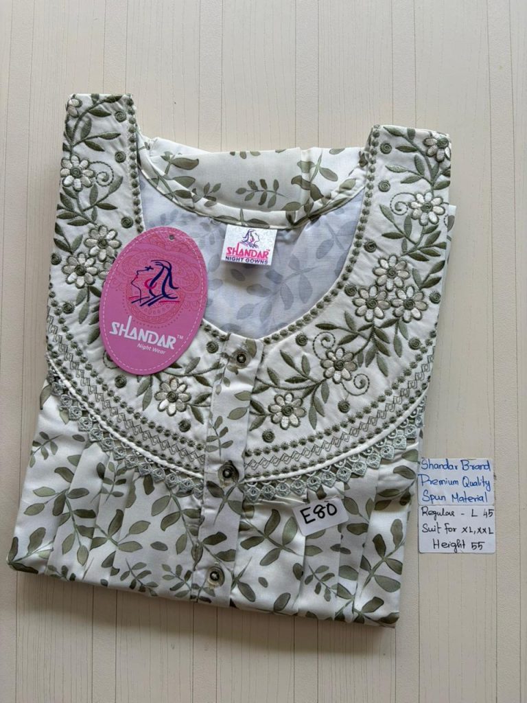 BS361 Shandar Spun nighty