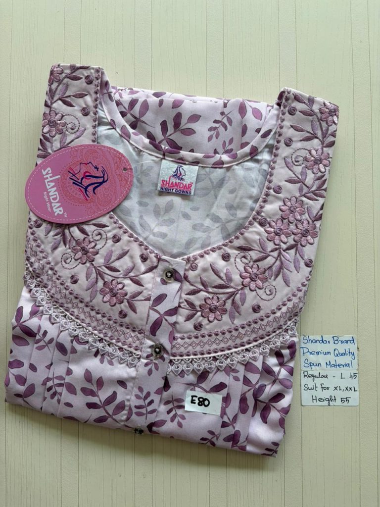 BS362 Shandar Spun nighty