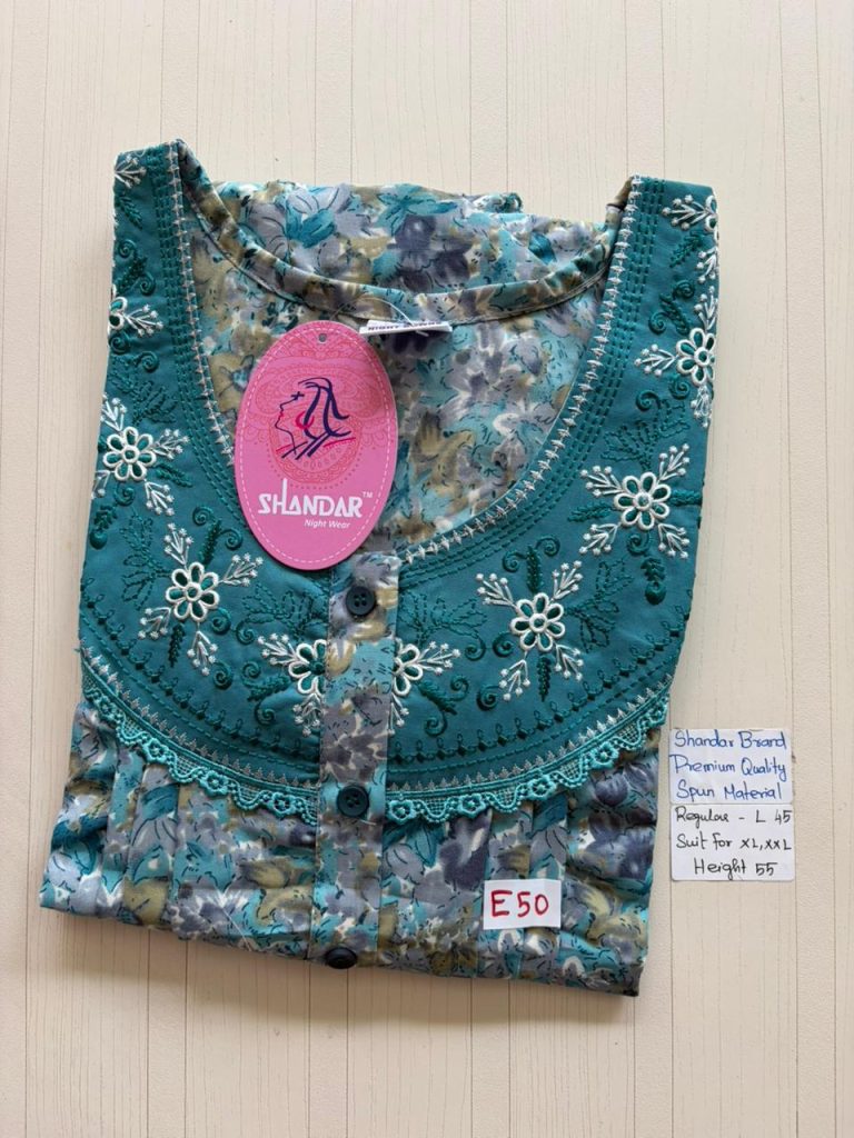 BS390 Shandar Spun nighty