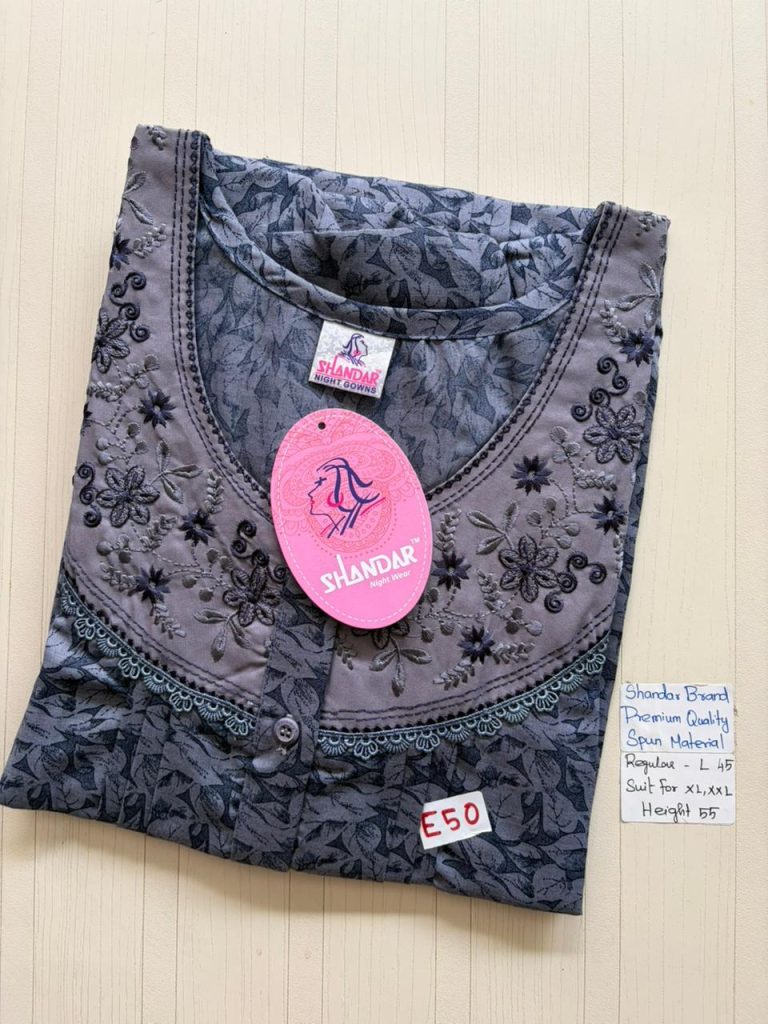 BS391 Shandar Spun nighty