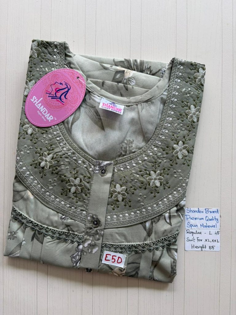 BS395 Shandar Spun nighty