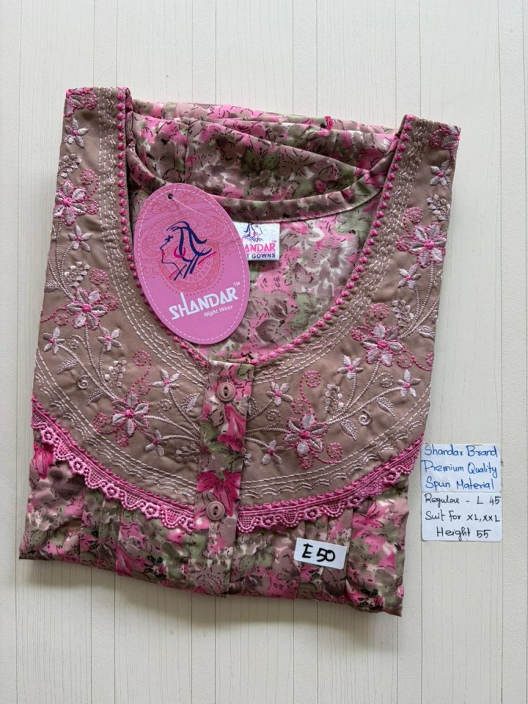 BS396 Shandar Spun nighty