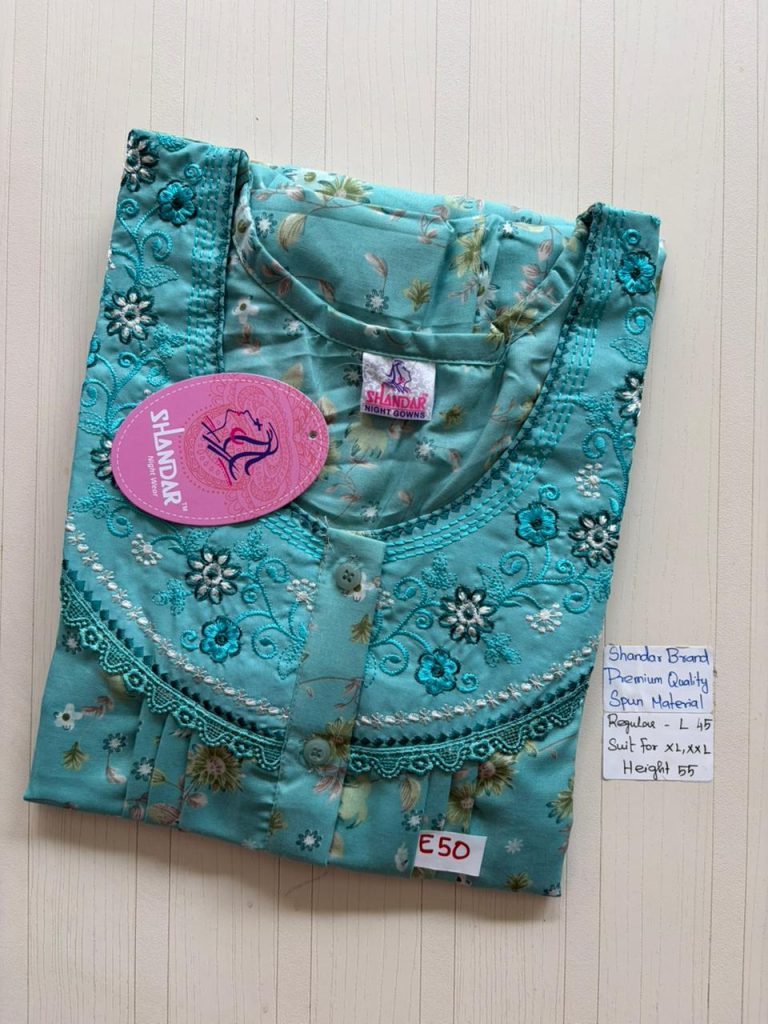 BS408 Shandar Spun nighty