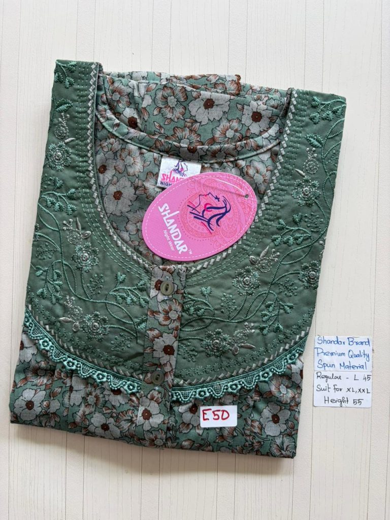 BS411 Shandar Spun nighty