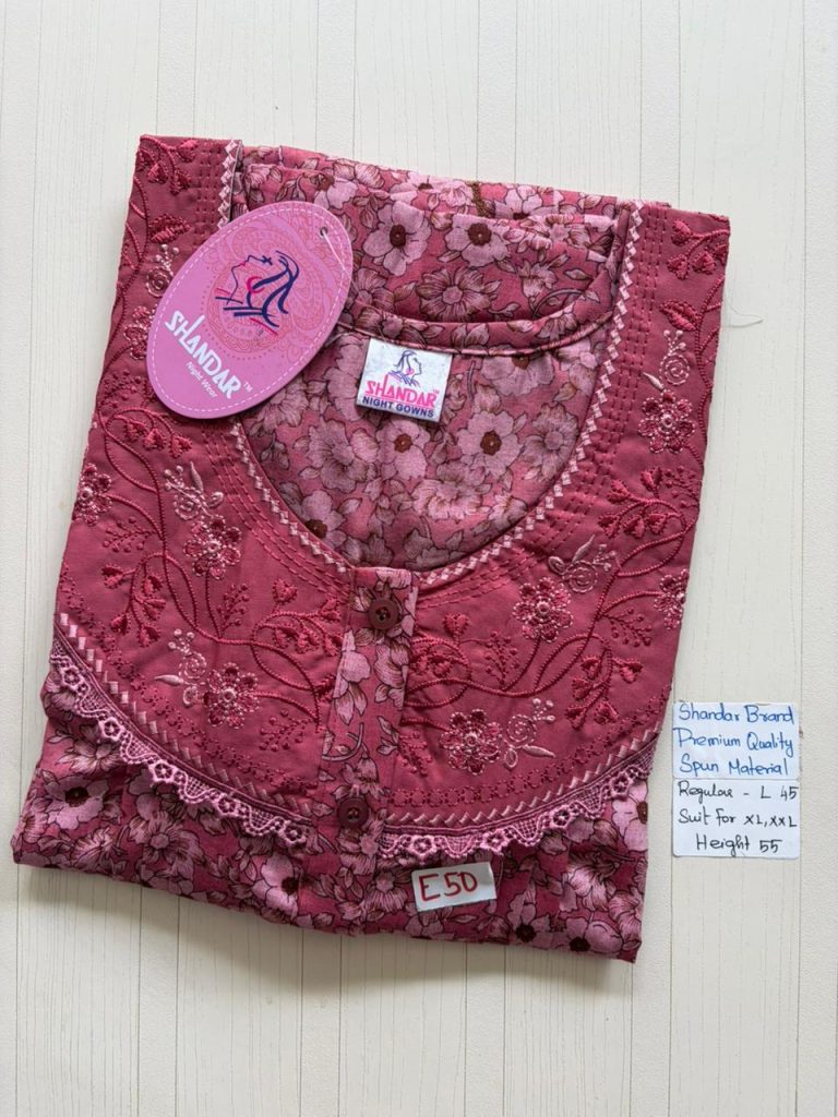 BS414 Shandar Spun nighty