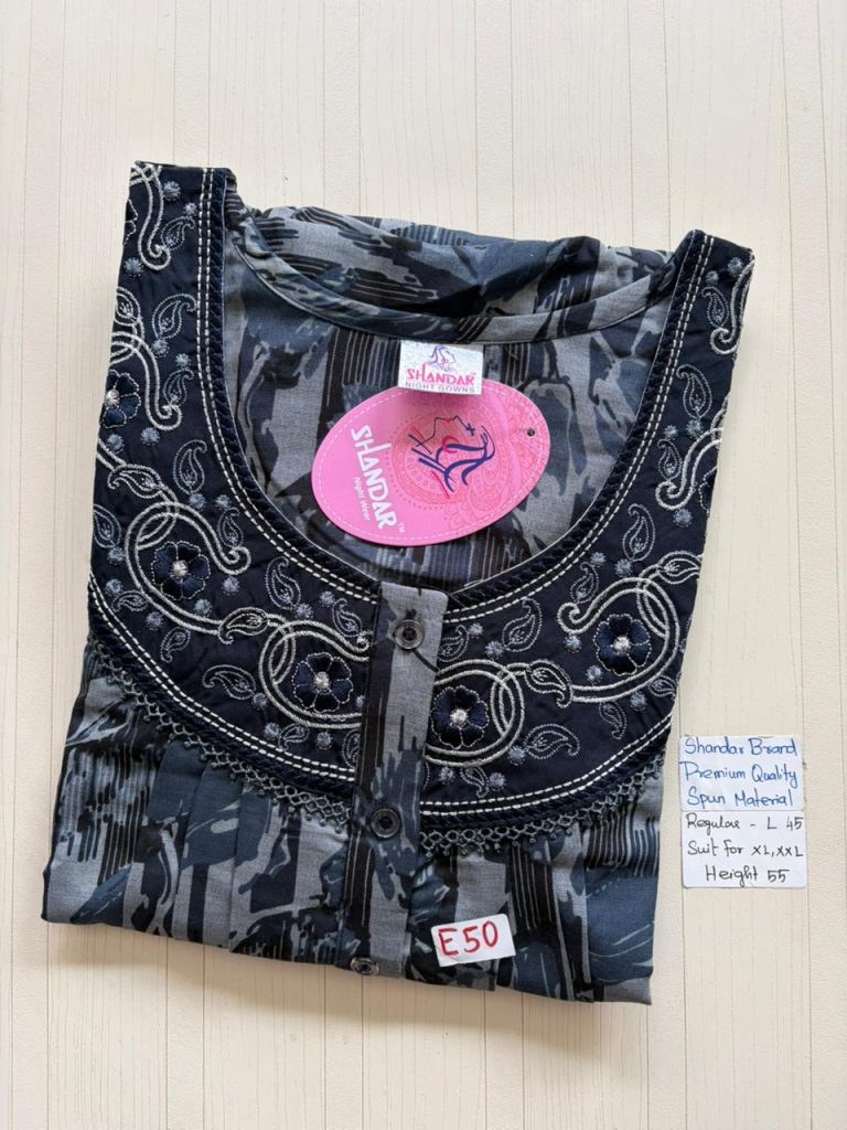 BS465 Shandar Spun nighty